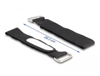 Delock Klettkabelbinder Schwarz 203 mm x 20 mm 5 Stück - Breite: 20 mm - Länge: 203 mm - Ausstattung Kabelmanagement: Wiederverwendbar - Beschriftungsfeld - Produkttyp: Klettkabelbinder - Verpackungseinheit: 5 Stück - Material: Nylon