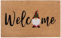 Hanse Home Fussmatte Welcome Gnome 45 cm x 75 cm - Nachhaltigkeit: Nicht angegeben - Motiv: Schriftzug - Detailfarbe: Braun - Schwarz - Breite: 45 cm - Länge: 75 cm - Detailmaterial: Kokosfaser