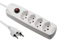 FURBER.power Steckdosenleiste mit Überlastschutz 4x T13 Weiss - Einsatzgebiet: Indoor - Detailfarbe: Weiss - Kinderschutz: Ja - Steckertyp Ausgang: T13 - Schalter: Nein - Steckdosenanzahl: 4