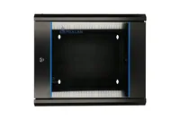 Extralink 6U 600X600 AZH WALL-MOUNTED RACKMOUNT CABINET SWING TYPE BLACK Rack monté sur le mur Noir
