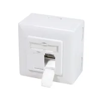 LogiLink NP0039A socket-outlet RJ-45 Metallic, White
