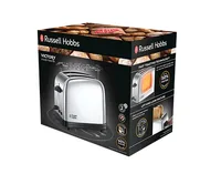 Russell Hobbs Toaster Victory 23310-56 Silber - Detailfarbe: Silber - Toaster Ausstattung: Abbrechknopf - Auftaufunktion - Bräunungsgrad-Einstellung - Brötchen-Röstaufsatz - Brotzentrierung - Krümel-Auffangschale - Toaster Kategorie: Klassischer Toaster -