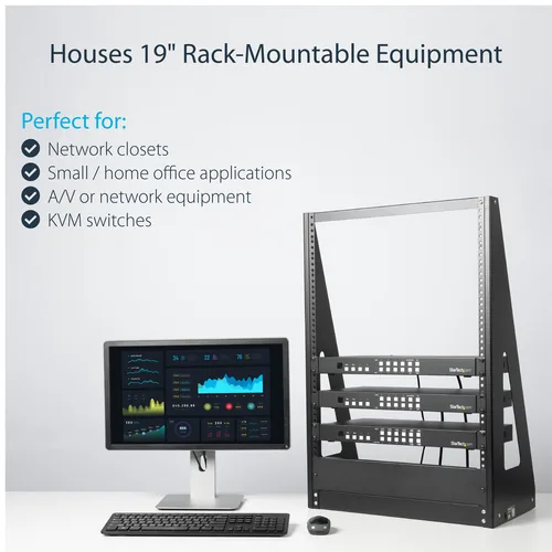 HEAVY DUTY 2-POST RACK - 16U .