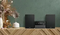 Philips Micro-HiFi Anlage TAM3505M2/12 Schwarz - Radio Tuner: FM - DAB+ Cable - Detailfarbe: Schwarz - Lautsprecher Kategorie: Bassreflex - Verbindungsmöglichkeiten: 3.5 mm Klinke - USB - Bluetooth - System-Kompatibilität: Keine