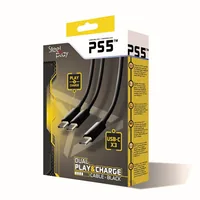 Steelplay Dual Play & Charge Cable For Controllers - Black (PS5)