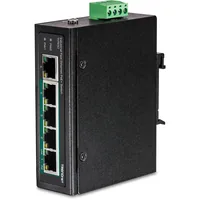 TRENDnet 5-Port Industrial Fast Eth. PoE DIN-Rail Switch
