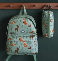 A Little Lovely Company BPFFSA62 backpack Rucksack Green Polyester