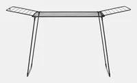Brabantia Standtrockner HangOn 22 m, Schwarz matt - Leinenlänge: 22 m - Detailfarbe: Schwarz matt - Wäscheständer Art: Standtrockner - Material: Stahl