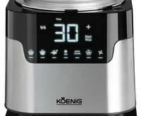 Koenig Suppenbereiter Soup & Steam Silber - Motorleistung: 1000 W - Funktionen: Zerkleinern - Mixen - Kochfunktion - Smoothies - Shaken - Fassungsvermögen Saftbehälter: 1.75 l - Detailfarbe: Silber