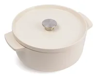 KitchenAid Bräter mit Deckel Gusseisen 26cm, creme