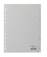 DURABLE Register A4, 1-5 - Einteilung: 1-5 - Überbreite: Nein - Material: Polypropylen (PP) - Detailfarbe: Grau