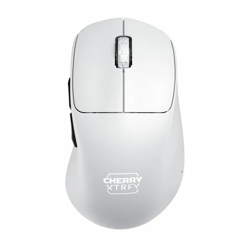 Cherry Gaming-Maus XTRFY M64 Pro Weiss - Maus Features: Programmierbare DPI-Einstellung - Umschaltbare DPI-Auflösung - Seitliche Zusatztasten - Scrollrad - Bedienungsseite: Rechtshänder - Detailfarbe: Weiss - Gewicht: 55 g - Verbindungsart: Kabellos - Sch