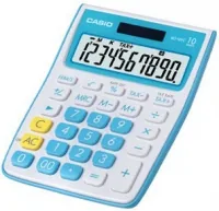 CASIO Tischrechner MS-10VC-BU blau