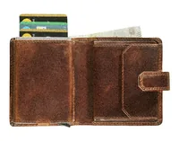 Maverick Portemonnaie Original Compact 9 x 12.3 cm, Braun - Münzfach: Ja - RFID-Schutz: Ja - Farbe: Braun - Material: Leder - Verschluss: Ohne Verschluss