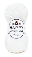 DMC Wolle Happy Chenille Weiss, 38 m - Packungsgrösse: 1 Stück - Waschbar bei: 40 °C - Länge: 38 m - Detailfarbe: Weiss - Material: Polyester - Nadelstärke: 3 mm