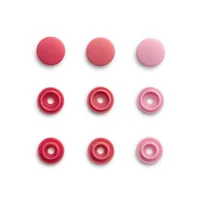 Prym Druckknöpfe Color Snaps Rosa, Ø 9 mm, 36 Stück - Detailfarbe: Pink - Hellrosa