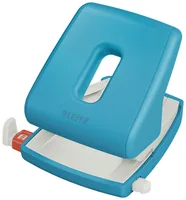 Leitz Locher Cosy Blau - Anzahl Lochsegmente: 2 - Stanzkapazität: 30 Seiten - Detailfarbe: Blau