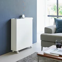 Yamazaki Regal Tower Weiss - Eigenschaften: Keine Eigenschaft - Zertifikate: Keine Zertifizierung - Breite: 59 cm - Höhe: 70 cm - Tiefe: 15.6 cm - Detailfarbe: Weiss