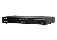 Aten KVM Switch CS1842 4K 60 Hz - Konsolen Ports: USB 2.0 - 3.5 mm Mikrofoneingang - HDMI Typ A - 3.5 mm Kopfhöreranschluss - Computer Ports: 3.5 mm Kopfhöreranschluss - 3.5 mm Mikrofoneingang - HDMI Typ A - USB 3.0 - KVM-Art: Lokal - Anzahl Geräte: 2 - M