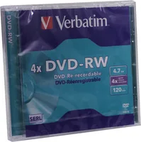 Verbatim DVD-RW Matt Silver 4x 4,7 GB 1 Stück(e)