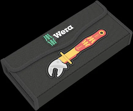Wera Maulschlüssel 6004 Joker VDE 4 Set, Selbstjustierend, 4-tlg - Produkttyp Handwerkzeug: Rollgabelschlüssel - Schlüsselweite: 19 mm - 7 mm
