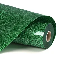 LOKLIK Plotterfolie Glitzer 30.5 x 90 cm, 1 Stück, Grün - Geeignet für Drucker: Nein - Detailfarbe: Grün - Aussenanwendung: Ja - Selbstklebend: Nein - Aufbügelbar: Ja - Folientyp: Aufbügelfolie Effekt