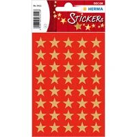HERMA Sticker Sterne 13mm 3412 gold 120 Stück/3 Blatt