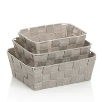 Kela Bad-Utensilienhalter Alvaro 3-teilig, Silbergrau - Befestigung: Keine - Detailfarbe: Silbergrau - Wandmontage: Nein - Utensilienhalter Typ: Bad Utensilienhalter - Detailmaterial: Polypropylen (PP) - Grundmaterial: Kunststoff