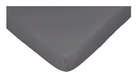 Nobilium Fixleintuch Nela 90-100 x 200 cm, Anthrazit - Eigenschaften: Keine Eigenschaft - Zertifikate: Öko-Tex Standard 100 - Grösse: 90-100 x 200 cm - Matratzenhöhe bis: 35 cm - Detailfarbe: Anthrazit - Trocknergeeignet: Ja