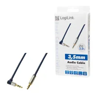 Logilink Audio-Kabel,3,5mm 3-PinM 90zu 3,5mm 3-PinM,..