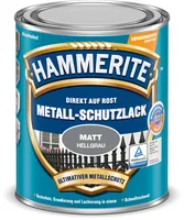 Hammerite Metall-Schutzlack Matt Hellgrau, 750 ml - Nachhaltigkeit: Nicht angegeben - Anwendung: Aussenbereich - Verarbeitung: Streichen - Produkttyp: Metall-Schutzlack - Lebensmittelecht: Nein - Fertigmischung: Ja