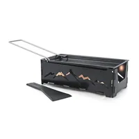 Swissmar Teelicht-Raclette Schwarz - Detailfarbe: Schwarz - Anzahl Teelichte: 3 × - Material: Edelstahl