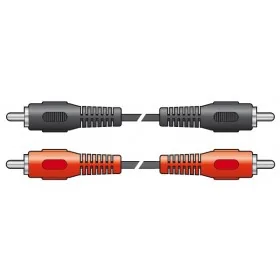 Skytronic Audio-Kabel CX402-1 Cinch - Cinch 1.2 m - Kabeltyp: Anschlusskabel - Audioanschluss Seite A: Cinch - Audiokanäle: Stereo - Audioanschluss Seite B: Cinch - Detailfarbe: Schwarz - Länge: 1.2 m