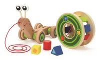 Hape Nachziehspielzeug Nachzieh-Schnecke - Altersempfehlung ab: 12 Monaten - Material: Holz - Nachhaltigkeit: Nicht angegeben - Detailfarbe: Mehrfarbig