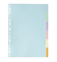 Exacompta 1606E divider Cardboard, Paper Multicolour 6 pc(s)