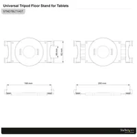 TRIPOD FLOOR STAND FOR TABLETS TABLET MOUNTS AND STANDS