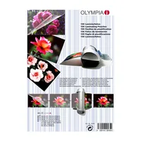 Olympia Laminierfolie Set A6-A4, 80 µm, 100 Stück, Glänzend - Mediengewicht: 80 µm - Folien Anwendungsbereich: Heisslamination - Folien Effekt: Glänzend - Verpackungseinheit: 100 Stück - Papierformat: A4 - Zubehörtyp: Laminierfolie