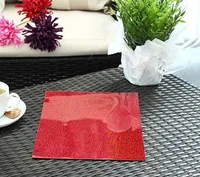 Happy Fabric Aufbügelfolie HappyFashion Sparkle Rot - Geeignet für Drucker: Nein - Detailfarbe: Rot - Aussenanwendung: Nein - Selbstklebend: Nein - Folien Effekt: Schimmern - Glänzend - Glitzer - Funkeln - Format: 25 x 100 cm