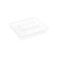 MSV Abtropfgestell Weiss matt - Tiefe: 34 cm - Breite: 43 cm - Detailfarbe: Weiss matt - Geschirrhalterung: Tellerhalterung - Höhe: 7.5 cm - Produkttyp: Abtropfgestell