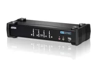Aten KVM Switch CS1764A - Konsolen Ports: USB 2.0 - DVI-I - 3.5 mm Mikrofoneingang - 3.5 mm Kopfhöreranschluss - Computer Ports: 3.5 mm Kopfhöreranschluss - 3.5 mm Mikrofoneingang - USB 2.0 - DVI-I - KVM-Art: Lokal - Anzahl Geräte: 4 - Montage: Desktop - 