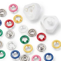 Prym  Love Druckknöpfe Love Jersey Bunt, 8 mm - Detailfarbe: Mehrfarbig