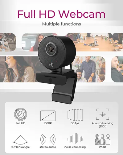 ICY BOX IB-CAM501-HD webcam 1920 x 1080 pixels USB 2.0 Black