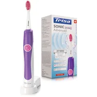 Trisa Schallzahnbürste Sonic Advanced Young Violett - Zahnbürsten-Art: Schallzahnbürste - Stromversorgung: Akkubetrieb - Reinigungsmodi: Tägliche Reinigung - Detailfarbe: Violett - Bluetooth: Nein - Anwender: Kinder