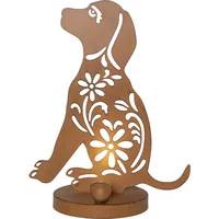 Star Trading Solar Decoration Oxidog Indoor, Outdoor, Warmweiss, Rost - Betriebsart: Batteriebetrieb - Smart Home: Nicht kompatibel - Dimmbar: nicht dimmbar - Produkttyp: Dekolicht - Lichtsensor (Dämmerung): Ja - Timerfunktion: Nein