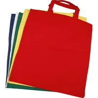 Creativ Company Stofftasche 38 x 42 cm 5 Stück - Textil-Art: Stofftasche - Detailfarbe: Dunkelblau - Dunkelgrün - Gelb - Rot - Weiss - Material: Baumwolle