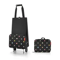 Reisenthel Einkaufstrolley  Dots - Breite: 29 cm - Detailfarbe: Mehrfarbig - Schwarz - Material: Polyester - Höhe: 66 cm - Länge: 27 cm