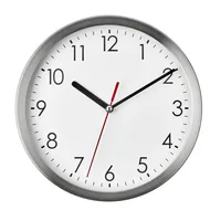 TFA-Dostmann Analogue wall clock made of stainless steel