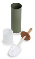 Zeller Present Toilettenbürste Metall / Bambus, 10 x 38.4 cm, Salbei - Art: Toilettenbürsten-Set - Detailfarbe: Salbeigrün - Detailmaterial: Metall - Holz - Kunststoff - Grundmaterial: Holz - Kunststoff - Metall