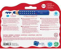 FABER-CASTELL Farbstifte Grippy 110636 inkl. Spitzer 10 Stück