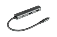 Alcasa HUB-C002A interface hub USB Type-C 5000 Mbit/s Anthracite